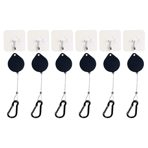 Mr. Sparkle Adhesive Hooks and Lanyards for HTC Vive, Oculus Rift S, Meta Rift S, VR Headset, Playstation VR and/or Other Wired VR Games, No More Cab