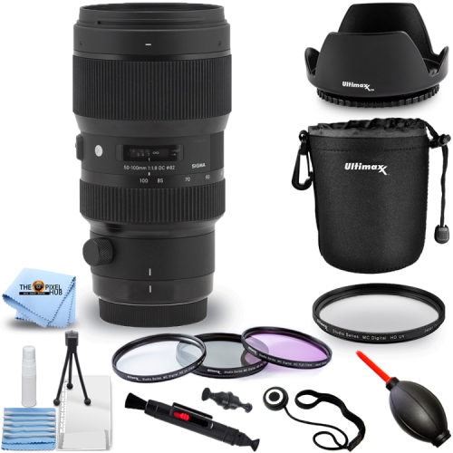 Sigma 50-100mm f/1.8 DC HSM Art Lens pour Nikon F - Ensemble d'accessoires de 10 pièces