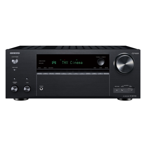 Onkyo TX-NR7100 9.2-channel home theatre receiver with Dolby Atmos, Wi-Fi, Bluetooth, Apple AirPlay 2, and Amazon Alexa compatibility + Bonus