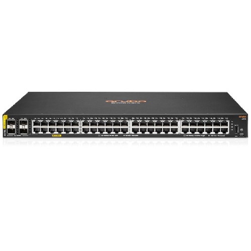 HPE Aruba 6100 48G Class4 PoE 4SFP+ 370W Switch - switch - 52 ports - managed - rack-mountable(JL675A)