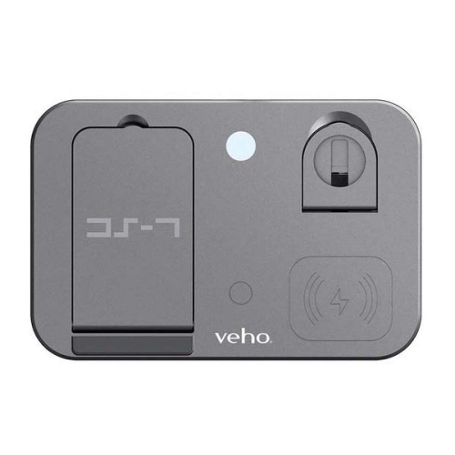 Veho DS-7 QI Wireless Multi-Charging Station - Grey
