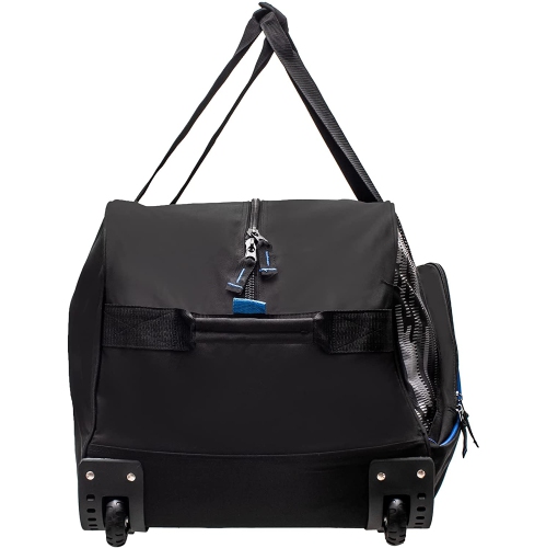 NHL 36-Inch Black Rolling Hockey Bag with Wheels Heavy Duty Oversized Travel Duffle Bag