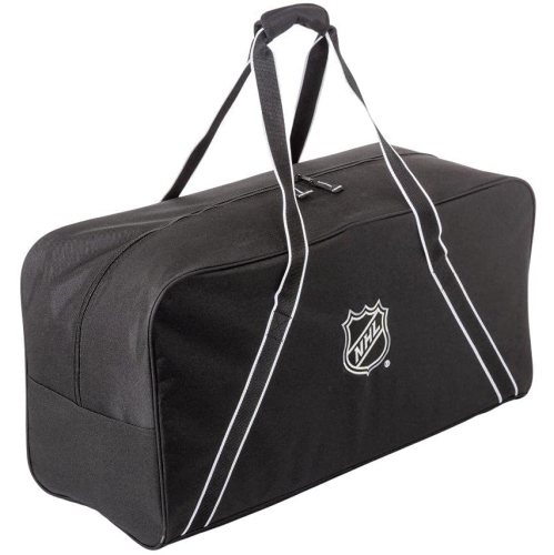 NHL Durable 30 Inch Black Equipment Bag with Roomy Compartment Lightweight Large Duffle Bag for Travel