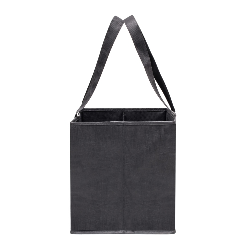 Planet E Reusable Foldable Washable Grocery Shopping Bags with Reinforced Bottoms Charcoal