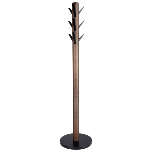 Umbra Flapper Wood Coat Rack - Black/Walnut