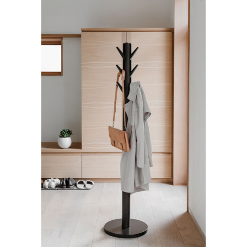 Umbra Flapper Wood Coat Rack - Black/Walnut