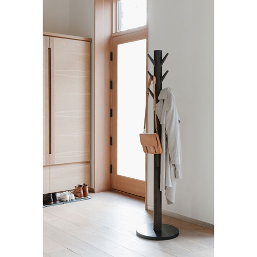 Umbra Flapper Wood Coat Rack - Black/Walnut