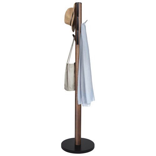 Umbra Flapper Wood Coat Rack - Black/Walnut