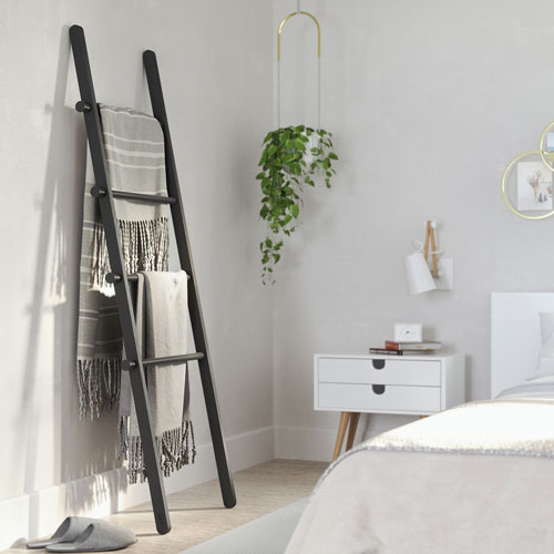 Umbra Leana Ladder Clothes/Towel Rack - White
