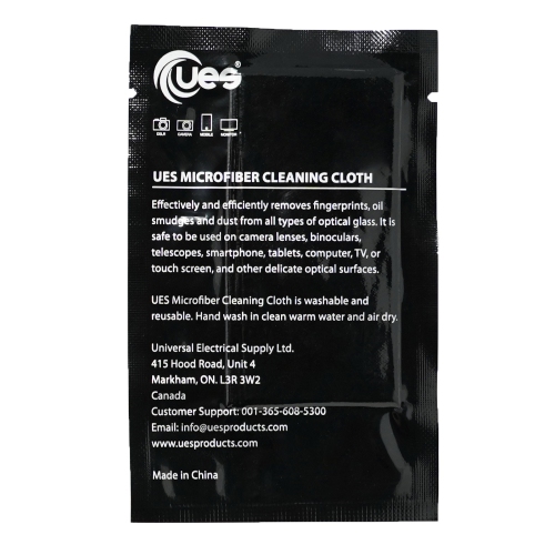 UES Lint Free Superfine Microfiber Cloth for Cleaning Lens, Phone Screen, Laptop, Eye Glasses, Tablet LED