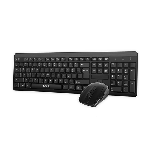 Ensemble avec clavier et souris sans fil de 2,4 GHz KB260GCM de Havit - Noir