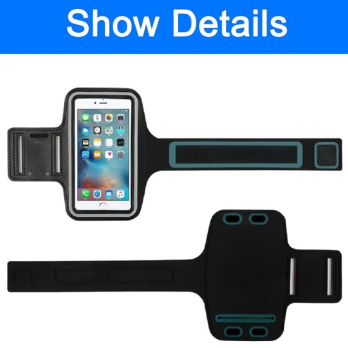 【5.5"-6.0"】 CSmart Thin Waterproof Sports Gym Running Arm Band Holder Case for 5.5"-6" iPhone Samsung Universal Phone