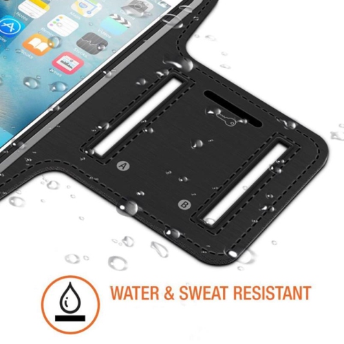 【5.5"-6.0"】 CSmart Thin Waterproof Sports Gym Running Arm Band Holder Case for 5.5"-6" iPhone Samsung Universal Phone