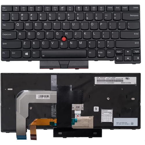 New US IBM Lenovo US Layout Backlit Keyboard for Lenovo Thinkpad T470 T480 A475 A485 Black