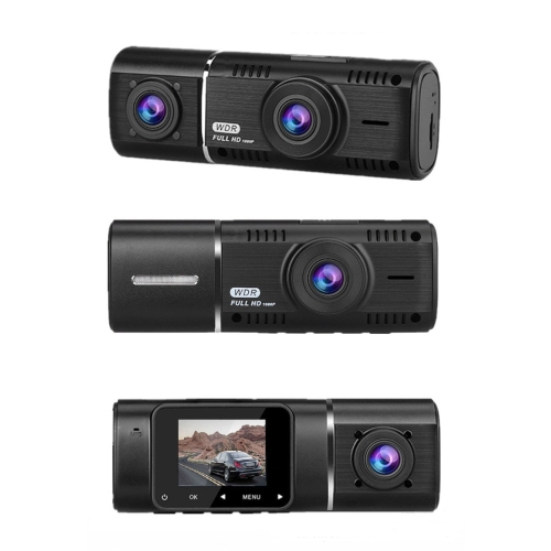 Infinity Dual Car Dash Cam Front And Inside 24 Hr Parking Monitor Full HD 1080P Video Recorder IR Night Vision 310° Wide Angle Car Driving Record