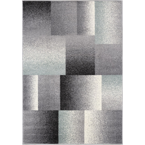 RUG BRANCH  Riwaq Contemporary Abstract White/grey Indoor Area Rug