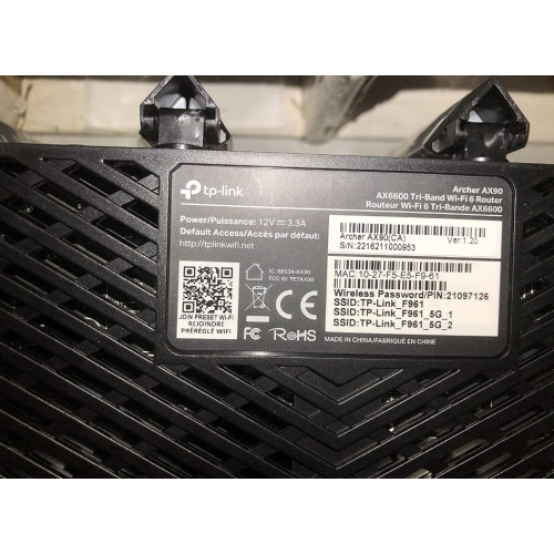 TP-Link AX6600 WiFi 6 Router - Routeur Internet sans fil Gigabit tri-bande, port 2,5 Gbps, routeur AX haut débit pour les jeux, routeur intelligent