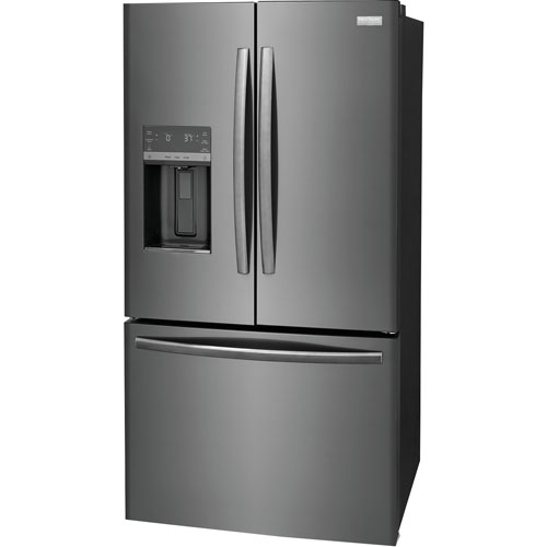 Frigidaire Gallery 36" French Door Refrigerator w/ Water/Ice Dispenser -Black Stainless