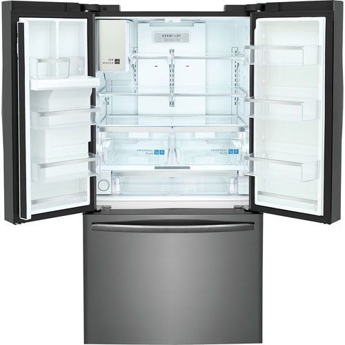 Frigidaire Gallery 36" French Door Refrigerator w/ Water/Ice Dispenser -Black Stainless