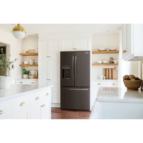 Frigidaire Gallery 36" French Door Refrigerator w/ Water Dispenser -Black Stainless Steel