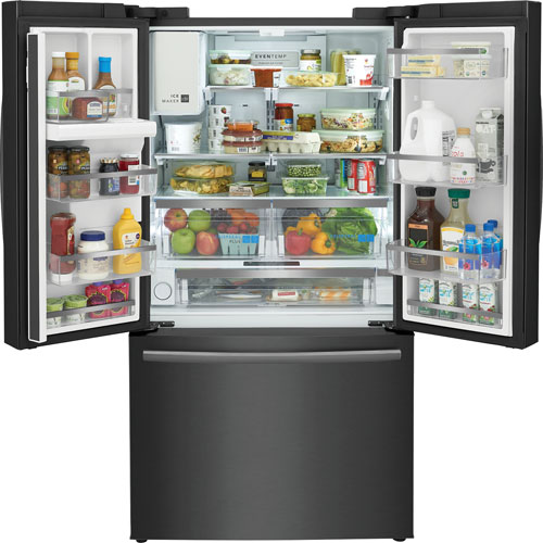 Frigidaire Gallery 36" French Door Refrigerator w/ Water Dispenser -Black Stainless Steel