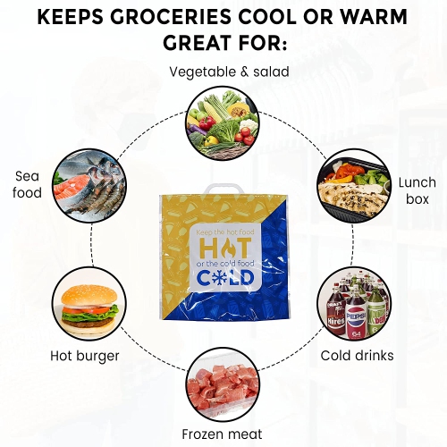 Planet E Foil Hot & Cold Grocery Bag Pack of 5