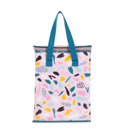 Planet E Reusable Grocery Shopping Bags – Colorful Collapsible Insulated Zippered Coolers