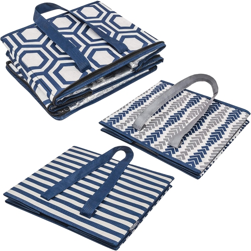 Planet E Reusable Foldable Washable Grocery Shopping Bags with Reinforced Bottoms