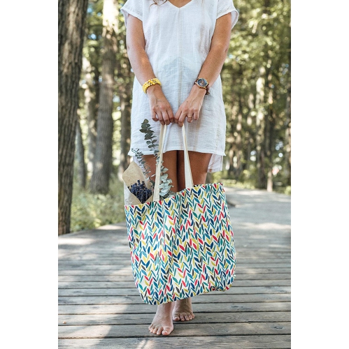 Planet E Waterproof Durable Thermally Insulated Recyclable Grocery Canvas Bag