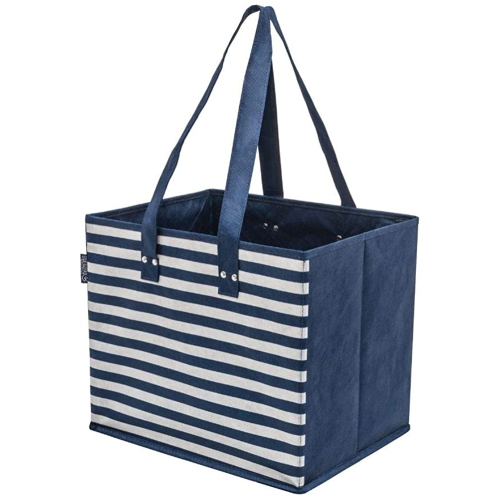 Planet E Reusable Foldable Washable Grocery Shopping Bags with Reinforced Bottoms