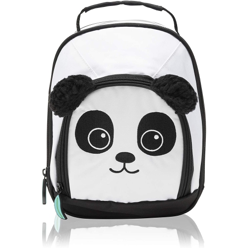 Jetstream Kid's Cute Isulated 3-D Animal Sturdy Lunch Bag Kit with Dual Pockets