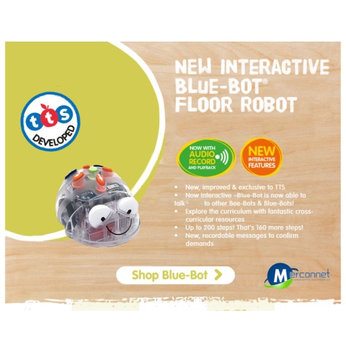 Blue-Bot Programmable Toy Robot Bluetooth Enabled Coding Robotics for Kids 3 + years, See & Say Version - T10082