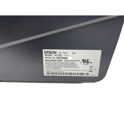 Refurbished Excellent - EPSON TM-T88VI POS RECEIPT | RESTAURANT PRINTER M338A | USB | Ethernet | RS232