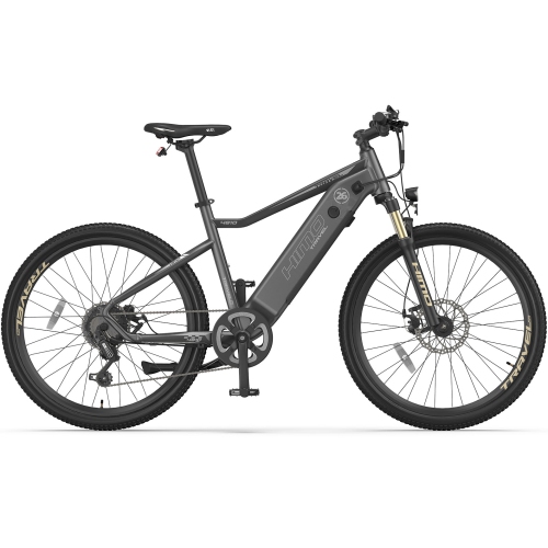 HIMO C26 Electric Bike Grey. Max Battery Range Up to 100 Km, 48V 10Ah Removable Battery, Shimano 7-Speed, 0-7 Level Pedal Assist, Large
