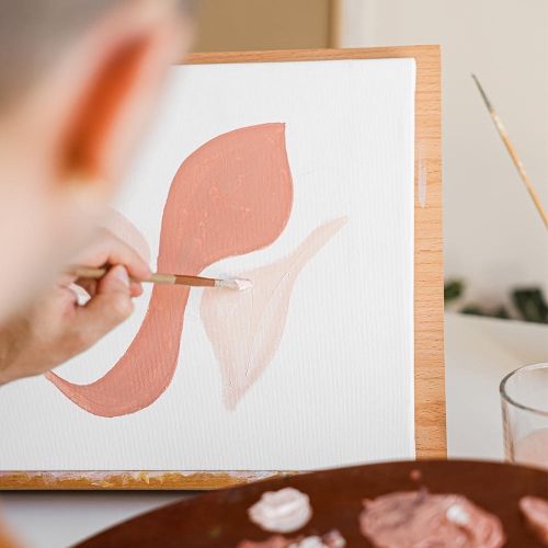 Students, Beginners, Professionals Painting Stretched Blank Canvas, White, 100% Cotton, 8/Pack - Moustache® - 8" x 10"