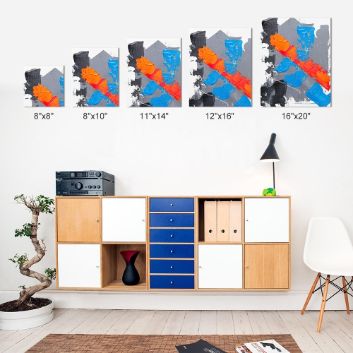 Students, Beginners, Professionals Painting Stretched Blank Canvas, White, 100% Cotton, 8/Pack - Moustache® - 8" x 10"