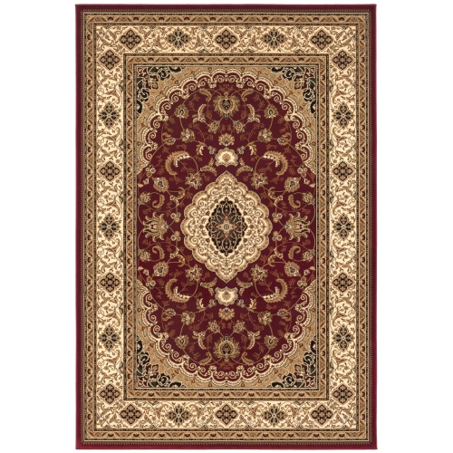RUG BRANCH  Diwan Traditional Persian Medallion Indoor Round Area Rug