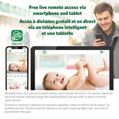 LeapFrog Video Wi-Fi Baby Monitor with Colour Night Vision and Zoom/Pan/Tilt (LF1911)