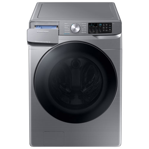 Samsung 5.2 Cu. Ft. High Efficiency Front Load Steam Washer (WF45B6300AP/US) - Platinum