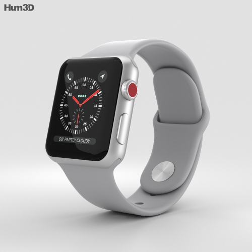 Watch Series 3 38 Cellular - Silver 