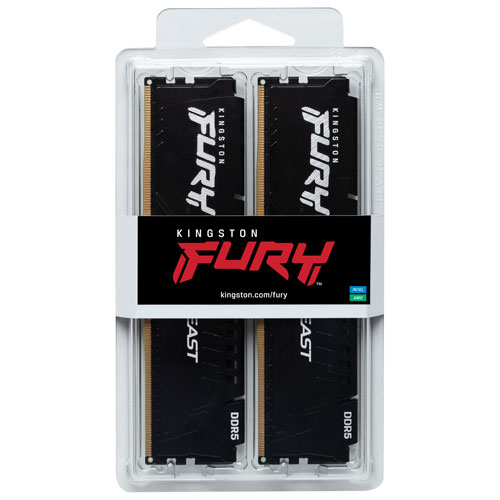 Kingston Fury Beast 32GB (2 x 16GB) DDR5 6000MHz Desktop Memory (KF560C40BBK2-32)