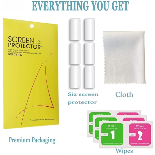 Fitbit Charge 5 Screen Protector, Giaogor [6 Pack] Full Coverage TPU Clear