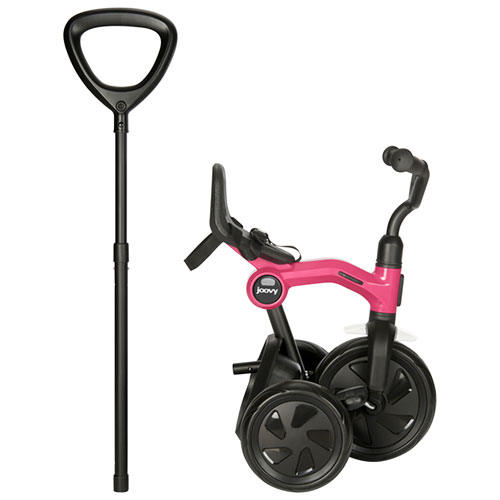 Joovy Tricycoo 9" Kids Push/Pedal Tricycle - Pink Crush