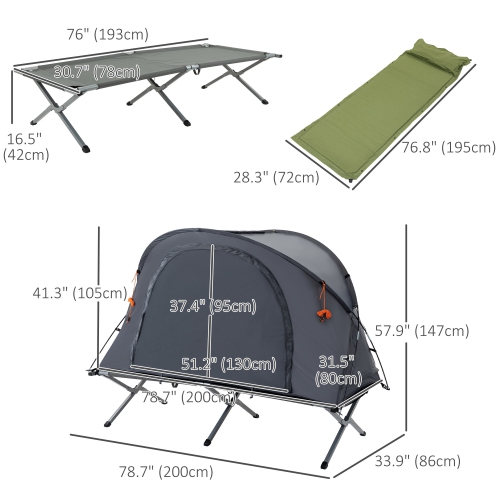 Cot shop tent combo