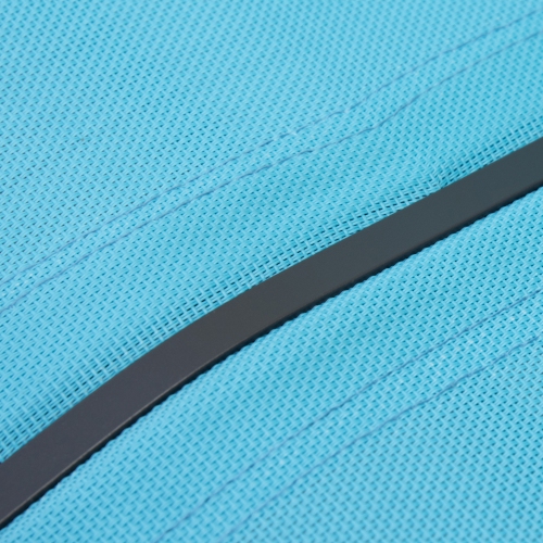 Outsunny Banc à bascule de jardin 2 places design contemporain grand confort accoudoirs assise et dossier ergonomique acier textilène bleu