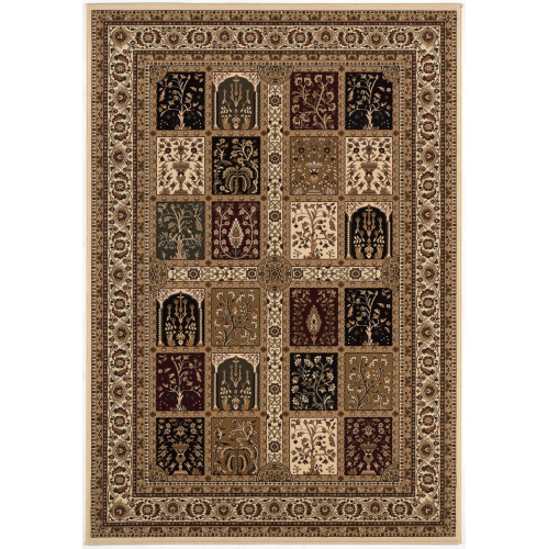 RUG BRANCH  Jinan Traditional Persian Garden Beige/red Indoor Area Rug