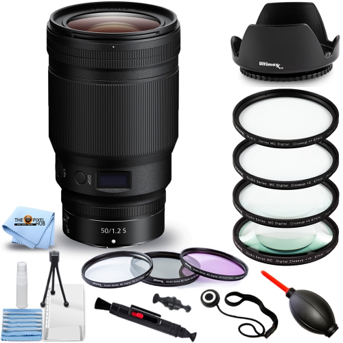 Nikon NIKKOR Z 50mm f/1.2 S Lens 20095 - 9PC Accessory Bundle