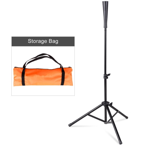 Gymax Baseball Softball Batting Tee Tripod Training Height Adjustable 28'' - 44''