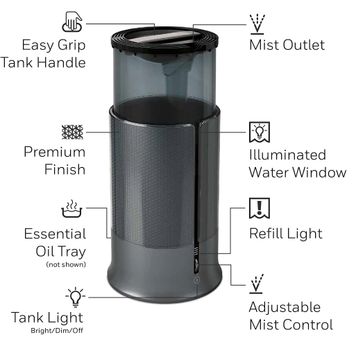 Honeywell HUL430BC-B Designer Series Cool Mist Humidifier by HONEYWELL - Refurbished condition - Image 3