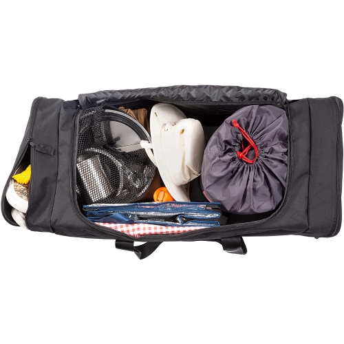 Sac polochon de voyage robuste à 3 pochettes pour équipement de sport de Jetstream